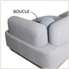 Auracurve Wood 5 Seater With Upholstery Non Storage Sofa In Grey Colour