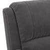 Lebowski Fabric Two Seater Manual Recliner in Smoke Fabric Colour