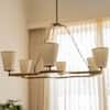 Kaze Handicrafted Chandelier in Golden and White Colour
