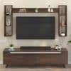 Blesky Miltra Tv Entertainment Unit Set Top Box In Brown Maple Finish