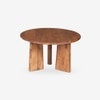 Perivelle Grace Solid Wood 4 Seater Dining Table in Brown Finish
