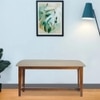 Aglaea Solid Wood Bench In Provincial Teak Finish
