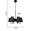 Devansh Dual Gold Metal  Wallmounted Lamp With Cotton Off-White Shade