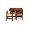 Kingston Sheesham Wood Accent 4 Seater Dining Table Set