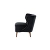 Torren Solid Wood Accent Chair in Black Colour