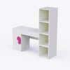 Joy Ride Study Table In White & Pink Colour