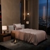 Stoa Paris Single Bedsheet with 1 Pillow Cover sheet with Cha Champagne