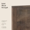 Baori Solid Wood Queen Size Bed Without Storage (Danish Walnut Finish)
