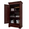 Parker 2 Door 2 Drawer Sheesham Wood Wardrobe in dark Honey Oak Finish