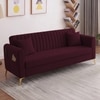 Daraco Velvet 3 Seater Sofa in Red wine Color