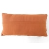 Basket Knit Cotton Pillow Cover  Auburn 12X20  Inches