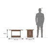 Drew Oval Shape Coffee Table In Classic Walnut