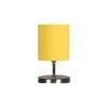 Yellow cotton table lamp with Steel Base -44