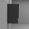 Aluminium Black Profile 6 Tinted Glass Handless Shutter  In Slate Grey Finish