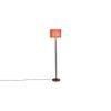 Daveigh Pink Cotton Shade Floor Lamp