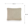 Elsa Knit Rye Fields Decorative Cushion Cover 16 x 16 Inches