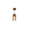 Jet Brown Solid Wood Single Hanging Light