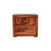 Titus Solid Wood Bedside Table in Honey finish