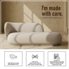 Eliteelegance Wood 2 Seater With Upholstery Non Storage Sofa In Grey Colour