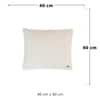 Kennedy Ivory Cotton Knitted Decorative Cushion Cover 16 x 16 Inches