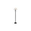 Izzie Black Cotton Shade Floor Lamp