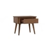 Scandinavian Dover Oak Side Table in Brown Colour