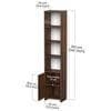 Barnia Engineered Wood Bookshelf In Brown Maple Finish