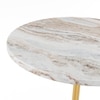 Ciro Toronto Side Table in Gold Finish