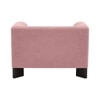 Octavia Boucle Fabric Lounge Chair in Pink
