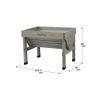 VegTrug Classic Small 1m Grey Wash