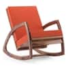 Dylan Lounge Chair in Teak Finish (Colour- Amber)