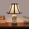 Devansh Multi Cotton Shade Lamp With Wood & Mosaic Glass Base For Decoration/Office/Home/Gifting/Study For Decoration/Office/Home/Gifting/Study
