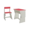 Utopia Extendable Toddler Study Desk and Chair Set in Strawberry Pink Colour