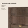Toledo Solid Wood Chest of 6 Drawers In Danish Walnut Finish