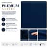 Cinnaro Velvet LHS Sectional Sofa in Navy Blue Color