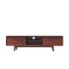 Ansal 2 Door 2 Shelves Tv Cabinet In Honey Oak Finish