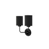 Calloway Dual Black cotton Wall mounted Lamp with Iron Base (KV32)
