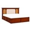 Virasat Solid Wood Compact Queen Bed Box Storage Provincial Teak Finish Mattress 60 x 72 Inches