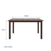 Seattle Starter Dining Set 1+6 (Rubberwood, Dark Cappuccino Finish)