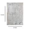 Blue Ivory Abstract Wool Silk Hand Tufted Area Rug for Living Room Bedroom 5x8