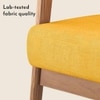 Brooks Lounge Chair in Mustard Yellow Colour