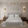 Stoa Paris Satin Bedsheet King Size Bed heet King Blue Combo 5