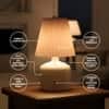 Rechargeable Pleated Metal Table Lamp with Touch Control
