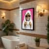 The Castle Decor Cute Leopard Bathrobe Coffee Mug Wall Art 8x12 Inch