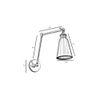 Morden Brass Metal Wall Light