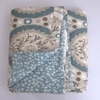 Mira White & Green Floral Cotton Comforter Double Bed Reversible 350 Gsm Size 240 X 220 Cms