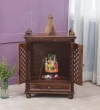 Lita Sheesham Wood  Prayer Unit In Provincial Teak Finish