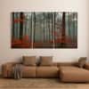 Truss Pcs Orange Coloured White Generic Tableau Printed Canvas Wall Prints Set of 3 Multicolor Matte