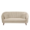 Nilo Velvet 3 Seater Sofa in Cream Colour