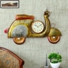 Metal Handpainted Decorative Scooter Wall Hanging Showpiece Clock By Craft Tree
